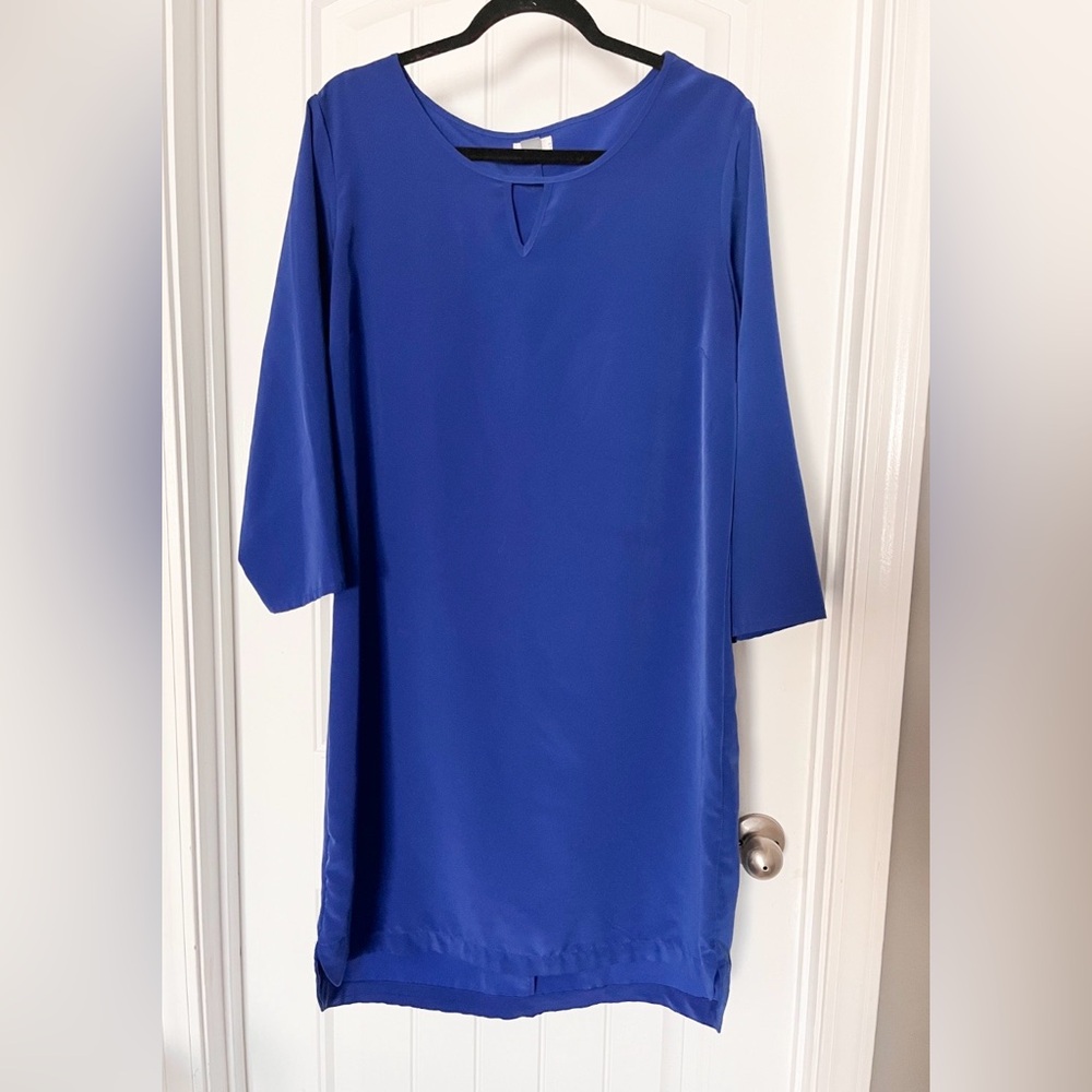 Old Navy Sheath Dress Size Large Tall Blue